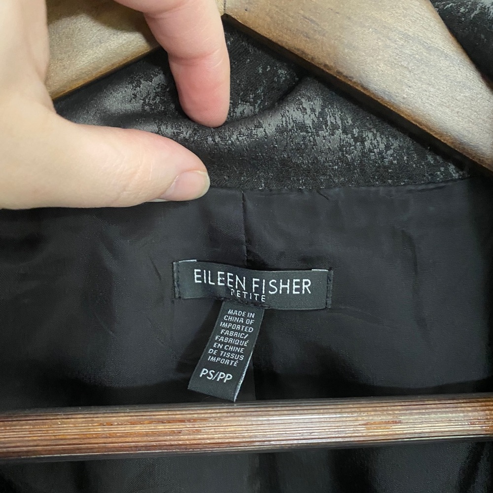 Eileen Fisher Grandeur Jacquard 3/4 Sleeve Jacket - Picture 4 of 7